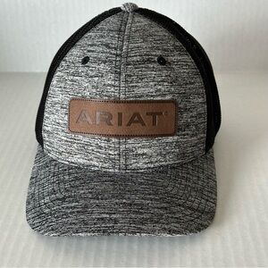 ARIAT - Box Logo Snapback Cap Gray - Mens Small/Medium